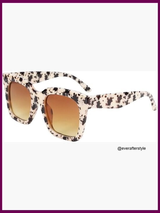 Vintage Butterfly Square Gradient Sunglasses with UV 400 Protection main image 5